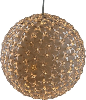 AM Design LED Dekolicht, LED fest integriert, Warmweiß, LED Kugel mit Sternen, Weihnachtsdeko aussen