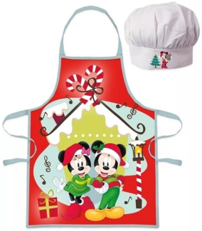 Disney Kochschürze Mickey Minnie Maus Kochschürze Weihnachten Unisex X-Mas Backset