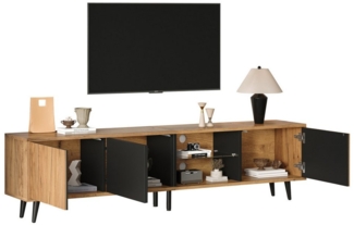 MODFU Lowboard 175 cm, für 75-Zoll-Fernseher (Fernsehschrank, Wohnzimmermöbel, 1 St, mit 3 Schränken), 175*31.5*45cm