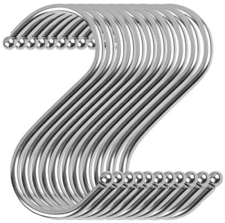 maDDma S-Haken S-Haken 10 Stück aus Metall, (10er Pack, 10-St)