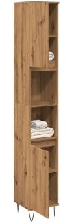 vidaXL Badschrank Artisan-Eiche 30x30x190 cm Holzwerkstoff 857200