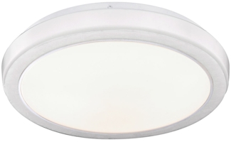 LED Deckenleuchte, Acryl, weiß marmoriert, D 33,5 cm