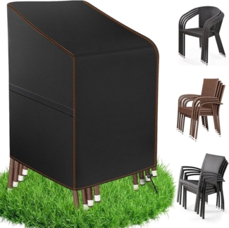 Gartenstuhl Abdeckung 420D Oxford-Stoff Schutzhülle Wasserdicht 91x71x120cm