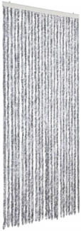 vidaXL Insektenschutz-Vorhang Weiß und Grau 100x220 cm Chenille 284281