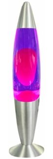 BLULAXA LED-Lava-Tischleuchte, 49984, 20W, 34 cm, rosa/lila