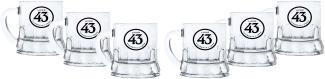 Licor 43 Minibeer Glas 6er Set Shotglas Pinnchen Likör Liquor 43er