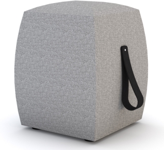 ASSMANN Hocker Syneo Line Grau 40x40x51cm Textil
