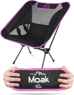 normani Campingstuhl Ultraleichter Campingstuhl Moak, Campingstuhl Angelstuhl mit Getränkehalter - Gartenstuhl bis zu 150 kg