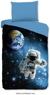 good morning Kinderbettwäsche ASTRONAUT Bettwäsche-Set, Renforcé, 2 teilig, Astronaut