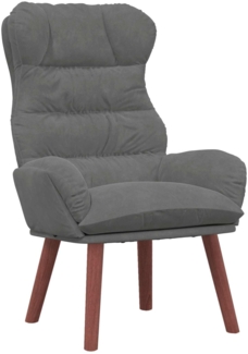 vidaXL Sessel Dunkelgrau 69 x 74 x 93 cm Samt 42001888