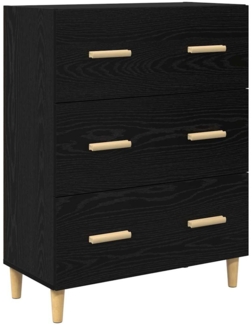 vidaXL Sideboard Schwarze Eiche 34 x 69.5 x 90 cm Holzwerkstoff 880636