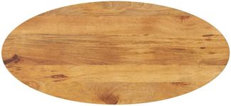 vidaXL Tischplatte 90x40x2,5 cm Oval Massivholz Mango 370859