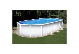 Planet Pool Ovalpool Stahlwandpool ovalform Classic 535 x 300 x 120 cm, Sta (Einzelbecken, 1-tlg), verzinkte Stahlwand