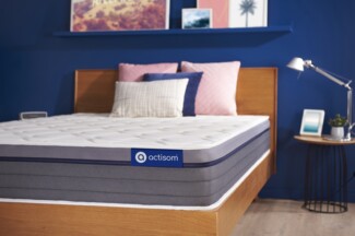 Actiflex zen matratze 75x190 cm, Taschenfederkern und Memory-Schaum, Härtegrad 2, Höhe :26 cm, 7 Komfortzonen