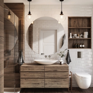 MySpiegel. de Wandspiegel Rahmenloser Spiegel Klar Rund in 4mm Stärke mit Befestigung