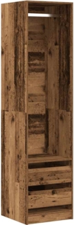 vidaXL Kleiderschrank Altholz-Optik 50x50x200 cm Holzwerkstoff 3318628