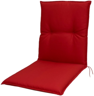 8833 Niederlehner Gartenstuhl Auflage 8cm niedrig rot uni