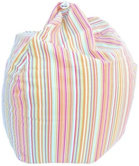 Sitzsack Sitzkissen Bodenkissen Sessel Indoor Kissen Ø60x70 cm Streifen 3