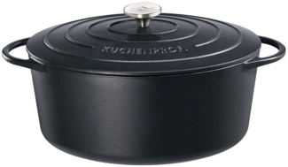 Neuetischkultur Schwarz Bratentopf Gusseisen, oval