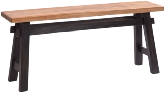 Sitzbank East 118 Mahagoni Recyclingholz massiv 04 schwarz-natur