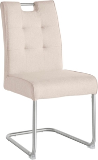 s.Oliver Freischwinger Ciella (Set, 2 St), mit hochwertiger 3D-Steppung und Taschenfederkern, Edelstahlgestell