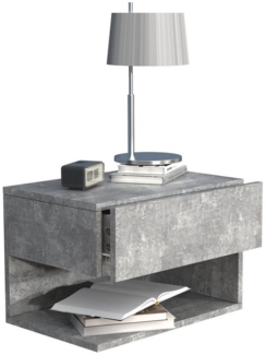 VCM Nachttisch Wandschublade Wand Hänge Nachttisch Usal XL 45cm