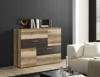 Kommode Sideboard eiche antik / eiche antik touchwood 125cm