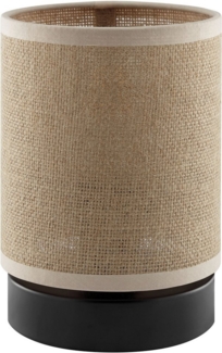 OTTO home Tischleuchte Mikka, ohne Leuchtmittel, mit Leinenstoffschirm, Höhe 17,5 cm, Ø 13 cm