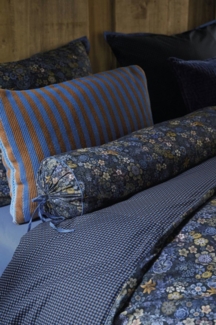 PiP Studio Dekokissen Tutti i Fiori Kissen dunkelblau 22x70cm (1 Stück)