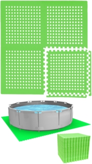 1cm Poolunterlage für 366cm Pool 52 Poolmatten Grün