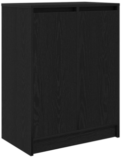 vidaXL Schuhschrank Schwarz Eichen-Optik 57x34x76 cm Holzwerkstoff 861869