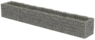 vidaXL Gabionen-Hochbeet Verzinkter Stahl 360×50×50 cm 143561