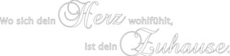 my home Wandspruch Wo sich dein Herz wohlfühlt, ist dein Zuhause (1 St), Wandaufkleber, selbstklebend, rückstandslos abziehbar, Sticker, Spruch