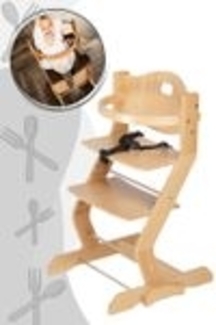 tiSsi® Kinderhochstuhlset mit Grundgestell und Bügel Buche Natur