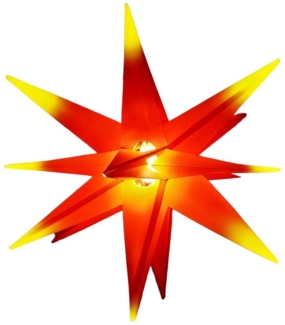 Guru-Shop LED-Stern für außen 3D Außenstern Kaspar, Weihnachtsstern,., Leuchtmittel inklusive