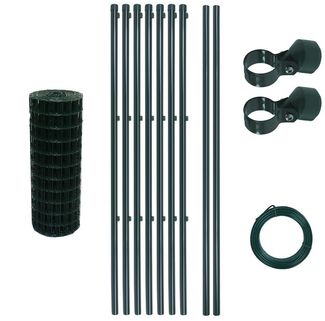 Schweißgitterzaun Komplettset 0,8 x 10m Zaunset Gartenzaun Zaun mit Pfosten Set