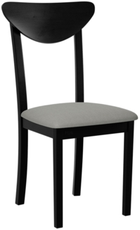 Stuhl Lilo III (Holzfarbe: Schwarz, Stofffarbe: Hygge D91)