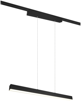 LED Pendelleuchte PAROS Schwarz, Breite 90cm für DUOline Schienensystem
