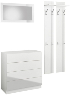 borchardt Möbel Garderoben-Set Vaasa 3, (Set, 3-St), mit Push to Open-Funktion