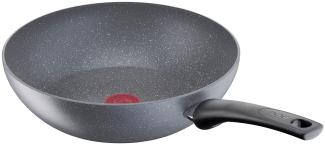 Tefal G13409 Healthy Wokpfanne Induktion 28cm, Edelstahl Wok Pfanne Antihaft