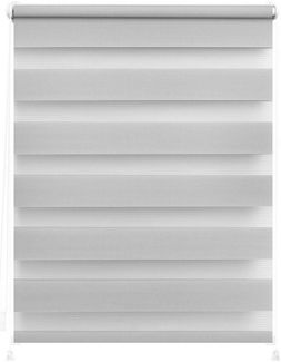 Lichtblick Doppelrollo Lund 45x150 cm (BxL) Grau Verspannt; Klemm- und schraubbar; Lichtdurchlässig und blickdicht