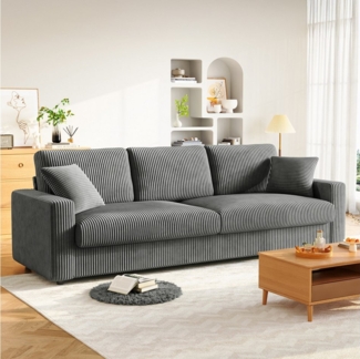 ToteBox Big-Sofa Luxus-Cord 3-Sitzer Sofa (256cm)