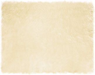 vidaXL Kunstschaffell Teppich Tafalla Creme 240 x 340 cm Polyester 42021508