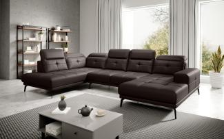 Wohnideebilder Bretan Dunkelbraun Ecksofas & Eckcouches CO-BRE-LT-66SOF