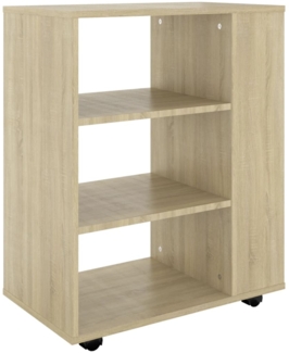 vidaXL Rollschrank Sonoma-Eiche 60x35x75 cm Holzwerkstoff 808452