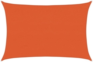 vidaXL Sonnensegel 160 g/m² Rechteckig Orange 4x5 m HDPE 311683
