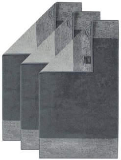 Cawö Gästehandtücher Unisex Gästetuch 3er Pack Baumwolle, Frottier (Packung, 3-St)