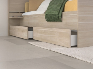 Vente-unique - 2‑er Set Schubladen für Bett 140/160/180 cm - Naturfarben - TENALIA