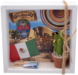 ZauberDeko Geschenkbox Geldgeschenk Verpackung Mexiko Urlaub Reise Fernreise Kaktus