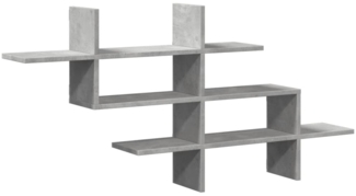 vidaXL Wandregal Betongrau 124,5x18x60,5 cm Holzwerkstoff 853266
